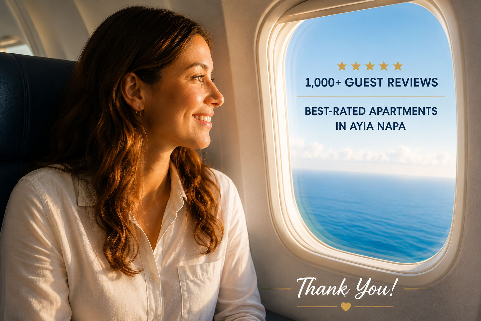 Guest returning home after a stay at one of the best-rated apartments in Ayia Napa
