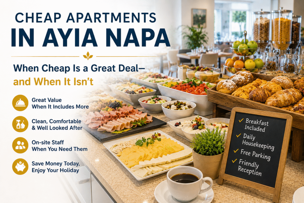 Cheap apartments in Ayia Napa with breakfast included at La Casa Di Napa